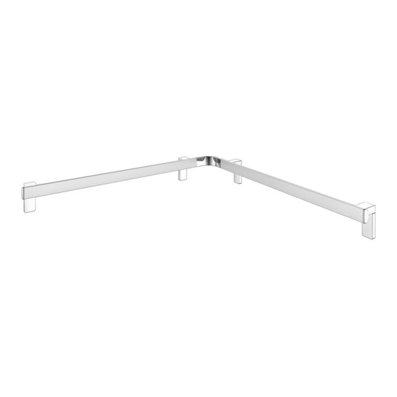 Keuco Dusch-/Wannenhandlauf AXESS 850x850mm, Alu silber-eloxiert/verchromt