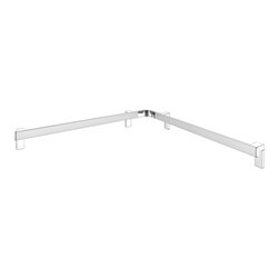 Keuco Dusch-/Wannenhandlauf AXESS 850x850mm, Alu silber-eloxiert/verchromt