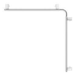 Keuco Dusch-/Wannenhandlauf AXESS 850x850mm, Alu silber-eloxiert/verchromt