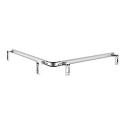 Keuco Dusch-/Wannenhandlauf AXESS 850x850mm, Alu silber-eloxiert/verchromt