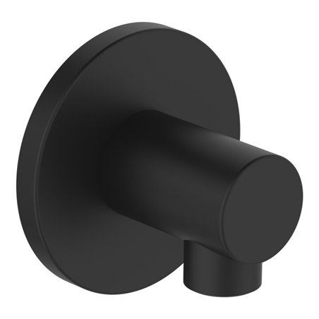 Hansa Wandanschlussbogen Wandmontage, DN 15, schwarz matt