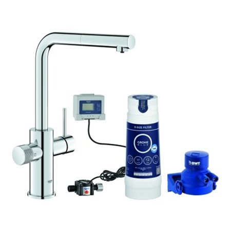 Grohe Starter Kit Blue Pure Minta 30591 L-Ausl. azb. Mous. S-Filter chrom