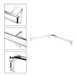 Keuco Dusch-/Wannenhandlauf AXESS 850x850mm, verchromt