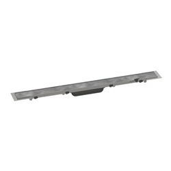hansgrohe RainDrain Rock Duschrinne 700mm, Fertigset, kürzbar und befliesbar
