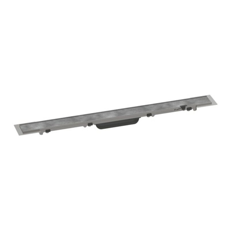 hansgrohe RainDrain Rock Duschrinne 700mm, Fertigset, kürzbar und befliesbar