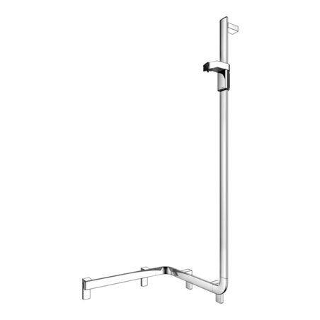 Keuco Duschhandlauf AXESS verchromt, 550mm, m Brausestange, re Ausf