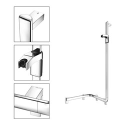 Keuco Duschhandlauf AXESS verchromt, 550mm, m Brausestange, re Ausf