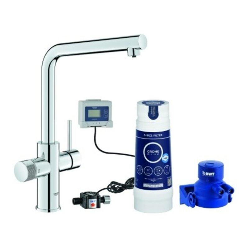 Grohe Starter Kit Blue Pure Minta 30589 L-Auslauf S-Filter chrom
