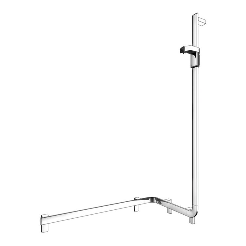 Keuco Duschhandlauf AXESS verchromt, 850mm, m Brausestange, re Ausf