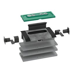 hansgrohe uBox universal Ablaufgehäuse DN 50, für Standardinstallation