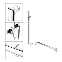 Keuco Duschhandlauf AXESS verchromt, 850mm, m Brausestange, li Ausf