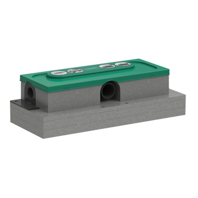 hansgrohe uBox universal Ablaufgehäuse DN 40, für flache Installation