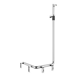 Keuco Duschhandlauf AXESS AL si-el/vc, 550mm, m BrSt, li Ausf