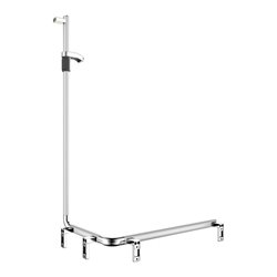 Keuco Duschhandlauf AXESS AL si-el/vc, 850mm, m BrSt, re Ausf