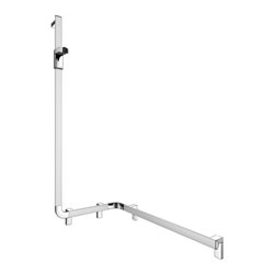 Keuco Duschhandlauf AXESS AL si-el/vc, 850mm, m BrSt, li Ausf