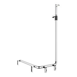 Keuco Duschhandlauf AXESS AL si-el/vc, 850mm, m BrSt, li Ausf