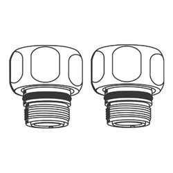 Grohe Rückflussverhinderer 47189 2 Stück nickel gebürstet