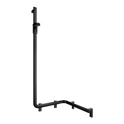 Keuco Duschhandlauf AXESS sw m, 550mm, m Brausestange, li Ausführung