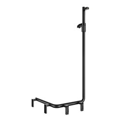 Keuco Duschhandlauf AXESS sw m, 550mm, m Brausestange, li Ausführung