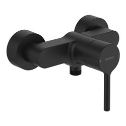 Hansa Brause-Einhebelmischer HANSAVANTIS AP, S-Anschlüsse, Pinhebel, matt-schwarz