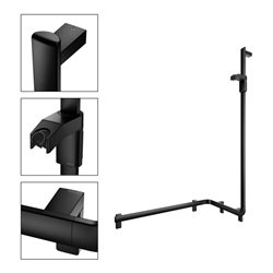 Keuco Duschhandlauf AXESS sw m, 850mm, m Brausestange, re Ausführung