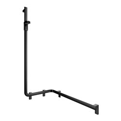 Keuco Duschhandlauf AXESS sw m, 850mm, m Brausestange, li Ausführung