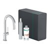 hansgrohe Spültisch-Einhebelmischer Aqittura M91 SodaSys 210, Ausz.-Ausl., Start Set, chr