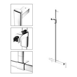 Keuco Duschhandlauf AXESS verchromt, 700mm, mit Brausestange