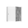 hansgrohe XtraStoris Rock Wandnische 300x300x100mm, m befl. Tür, mattweiß