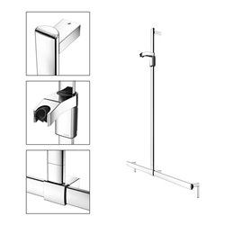 Keuco Duschhandlauf AXESS verchromt, 1150mm, mit Brausestange