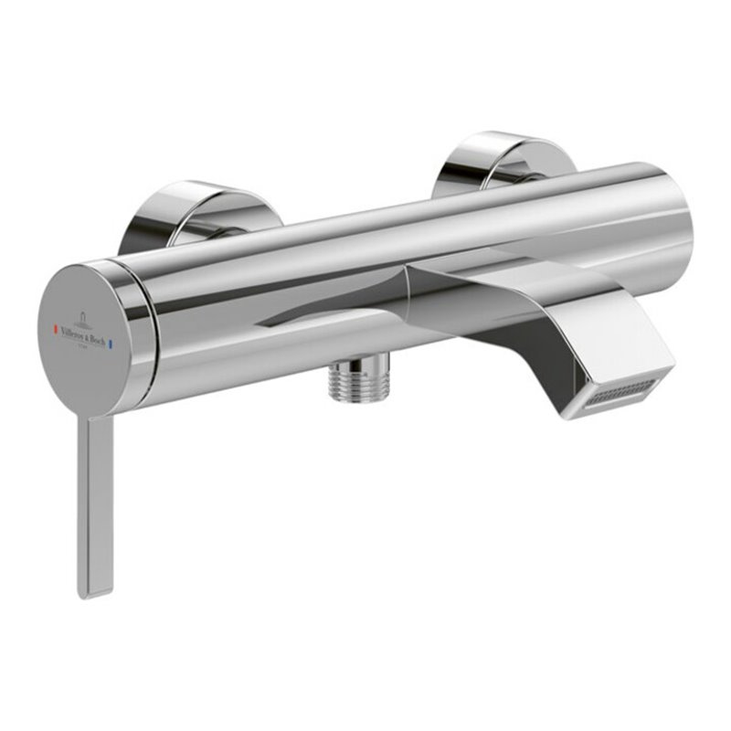 V&B Einhebel-Badewannenarmatur Dawn m Umst, Rückflussschutz, Wandmont., chr