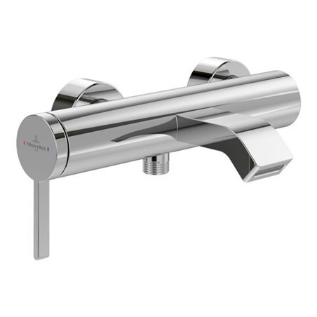 V&B Einhebel-Badewannenarmatur Dawn m Umst, Rückflussschutz, Wandmont., chr