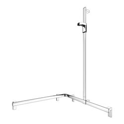 Keuco Duschhandlauf AXESS vc, 850/850mm, m Brausestange, re Ausf