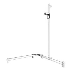 Keuco Duschhandlauf AXESS vc, 850/850mm, m Brausestange, re Ausf