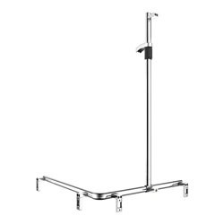 Keuco Duschhandlauf AXESS vc, 850/850mm, m Brausestange, li Ausf