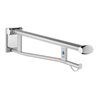 Keuco WC-Stützklappgriff Plan Care 850mm, links, verchromt/lichtgrau