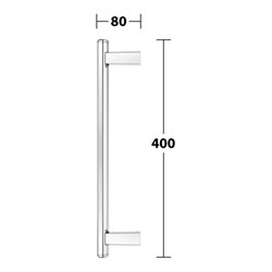 Keuco Haltegriff AXESS senkrecht, 400mm, verchromt