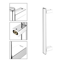 Keuco Haltegriff AXESS senkrecht, 400mm, verchromt