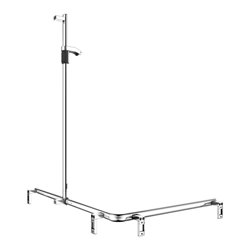 Keuco Duschhandlauf AXESS vc, 1150/850mm, m Brausestange, re Ausf