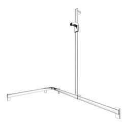 Keuco Duschhandlauf AXESS vc, 1150/850mm, m Brausestange, re Ausf