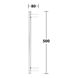 Keuco Haltegriff AXESS senkrecht, 500mm, verchromt