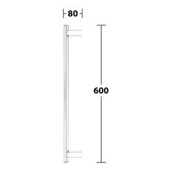 Keuco Haltegriff AXESS senkrecht, 600mm, verchromt