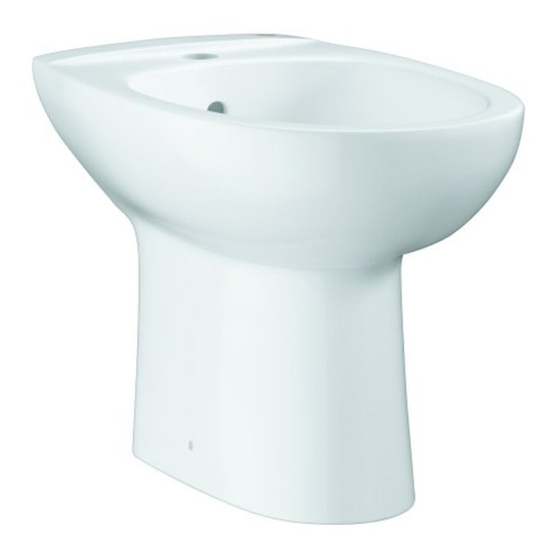 Grohe Standbidet Bau Keramik alp-we, 1 HL m ÜL, mit Befestigungsset