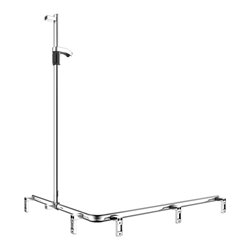 Keuco Duschhandlauf AXESS vc, 850/1150mm, m Brausestange, re Ausf