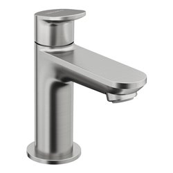 Duravit Standventil Wave Ausladung 90mm, Edelstahl gebürstet