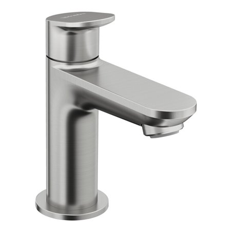 Duravit Standventil Wave Ausladung 90mm, Edelstahl gebürstet
