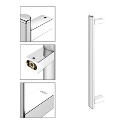Keuco Haltegriff AXESS senkr., 500mm, Alu si-elox/vc