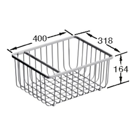 V&B Drahtkorb Edelstahl