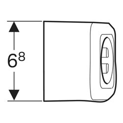 Geberit Steckdosenelement 230 V, IP 20, m Netzstecker + Bef.-Mat.