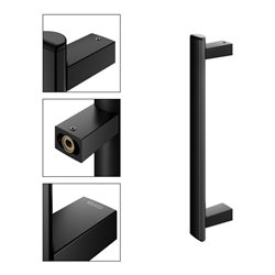 Keuco Haltegriff AXESS senkrecht, 400mm, schwarz matt